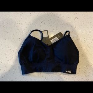 NWT Bo & Tee black sports bra sz M